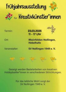 Frühjahrsausstellung für Kreativkünstler*innen 2025